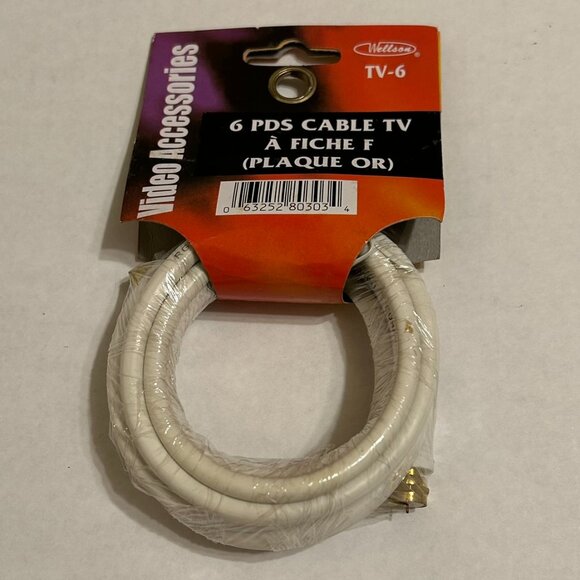 Unopened Set of Two Connector Cables-One for TV and One for Stereo - Picture 3 of 7